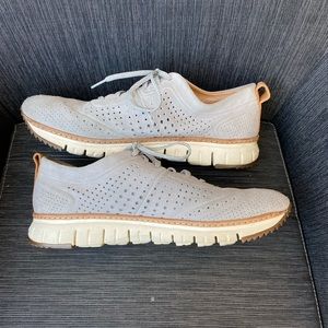 Cole Haan Grand Os Oxford sneakers gray suede 11.5